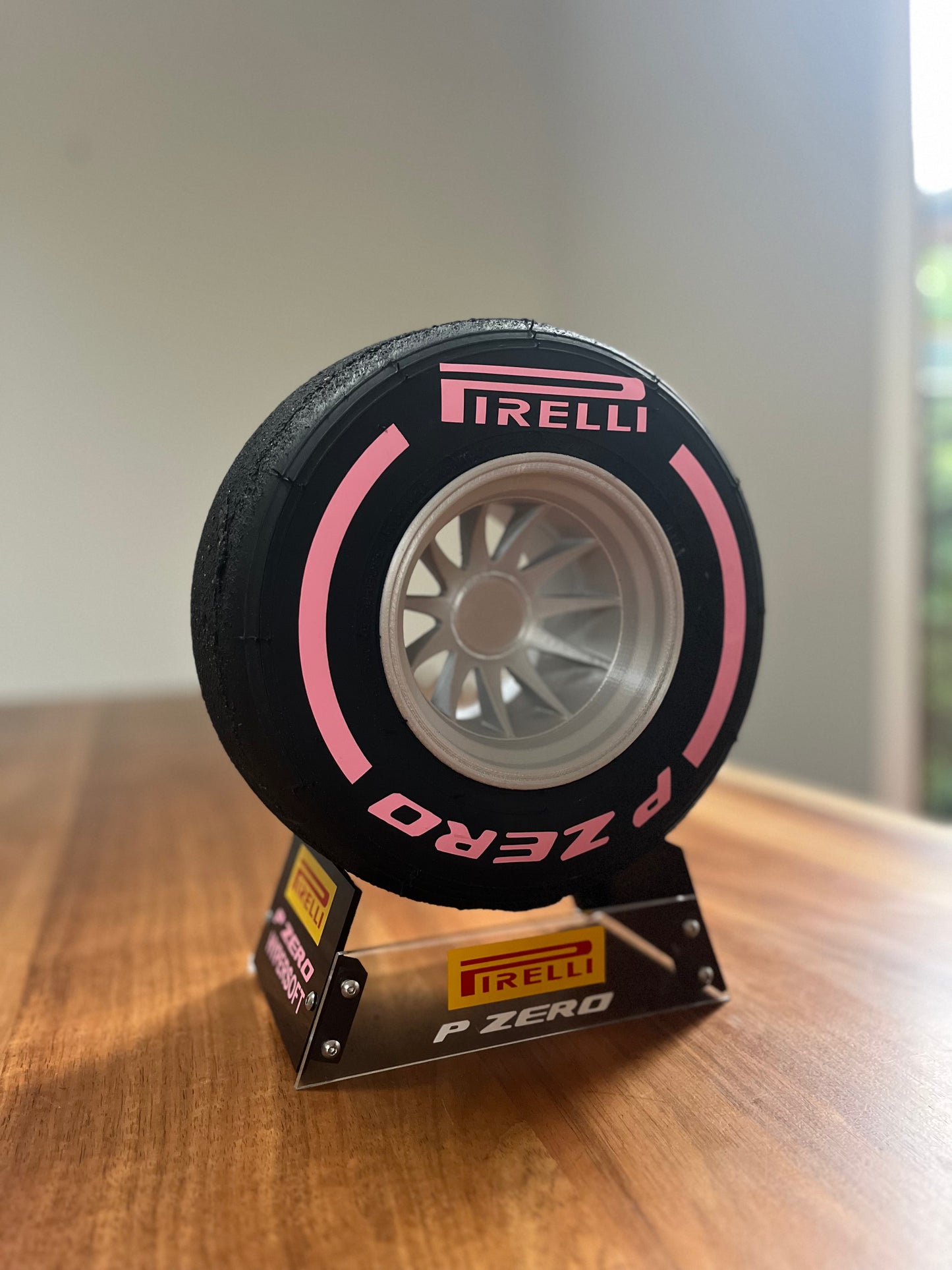 Pirelli Hyper Soft F1 Tyre with Stand