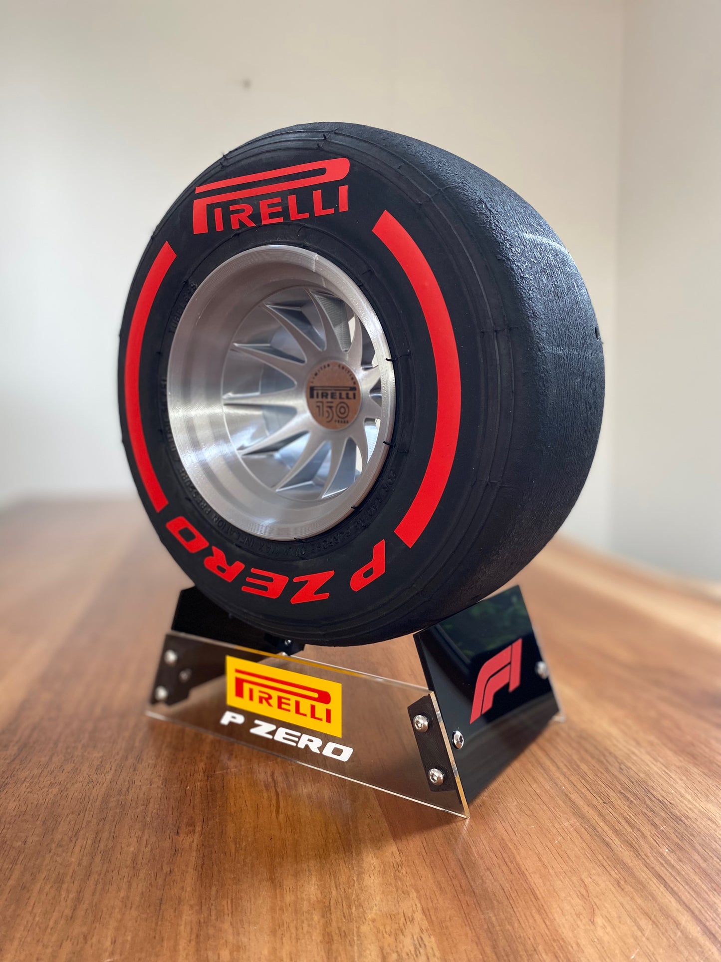 Pirelli Soft F1 Tyre with Stand