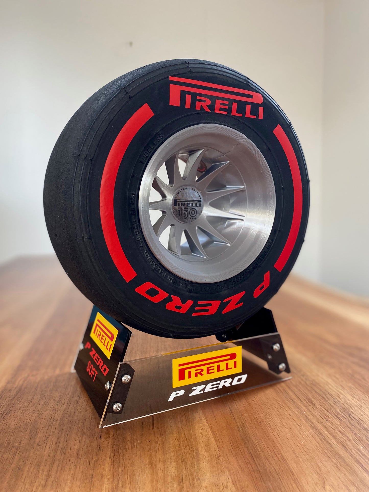 Pirelli Soft F1 Tyre with Stand