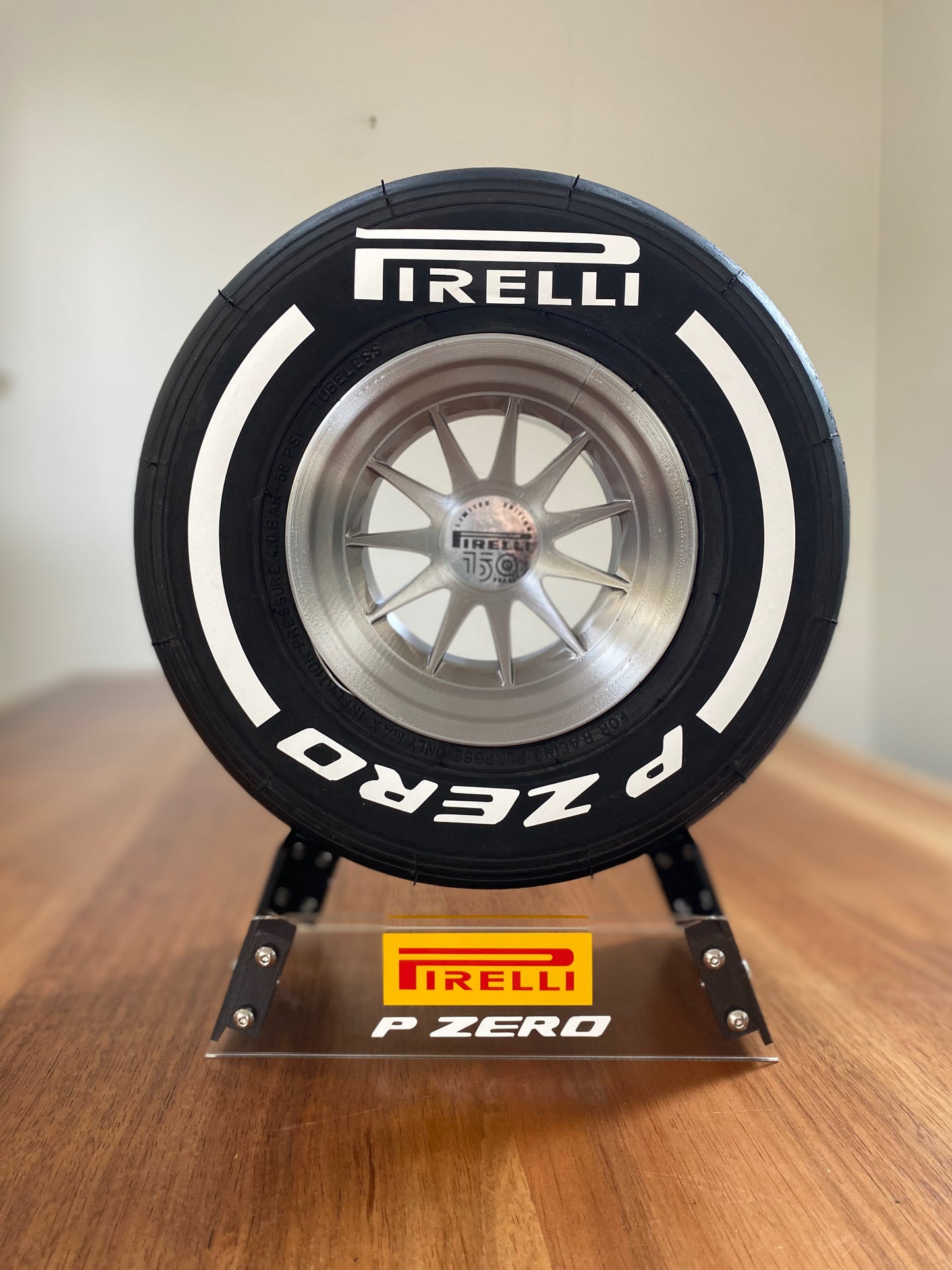 Pirelli Hard F1 Tyre with Stand