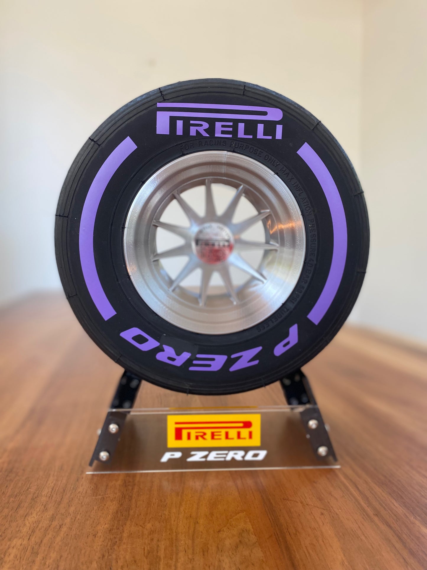 Pirelli Super Soft F1 Tyre with Stand