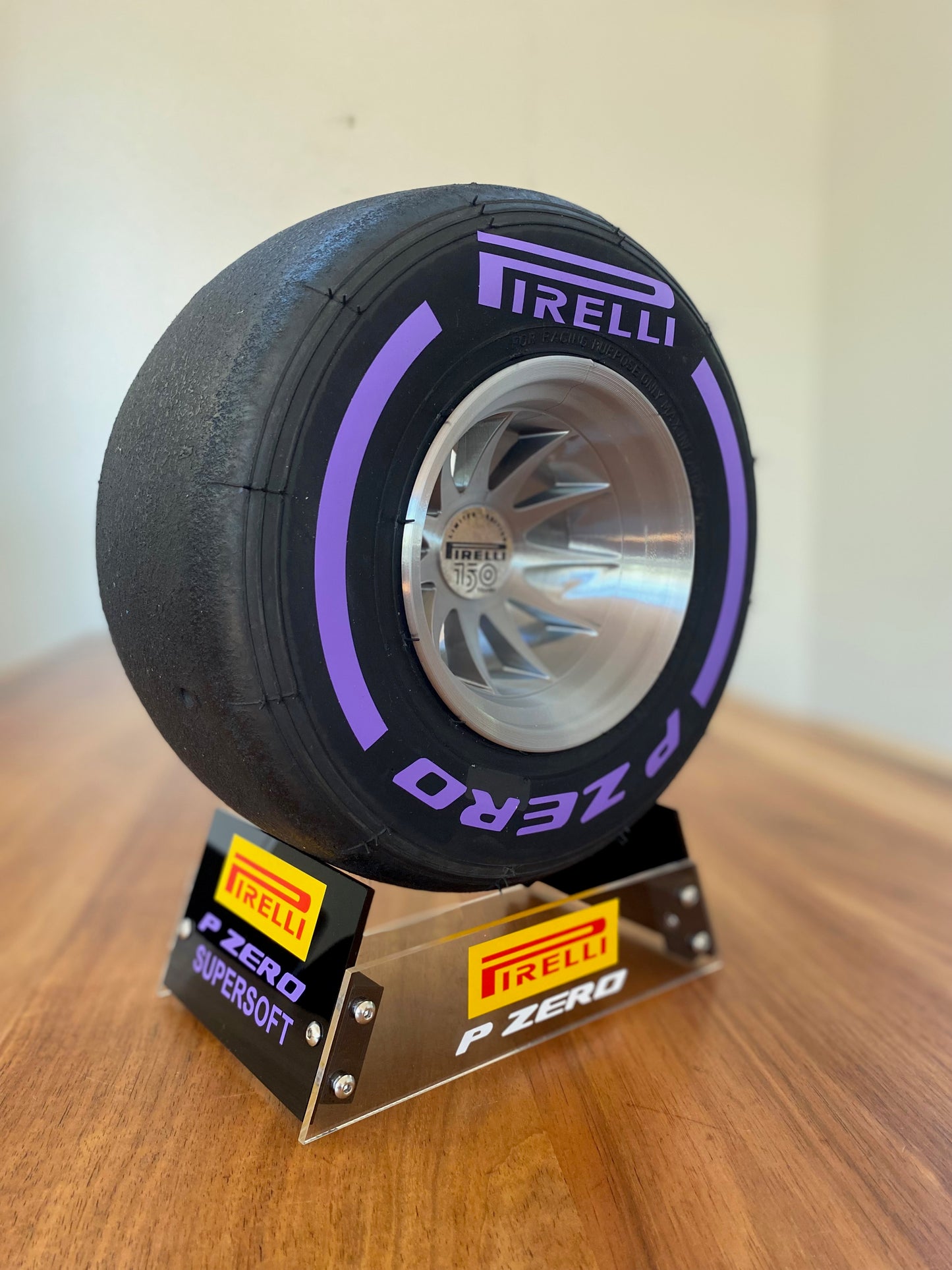 Pirelli Super Soft F1 Tyre with Stand
