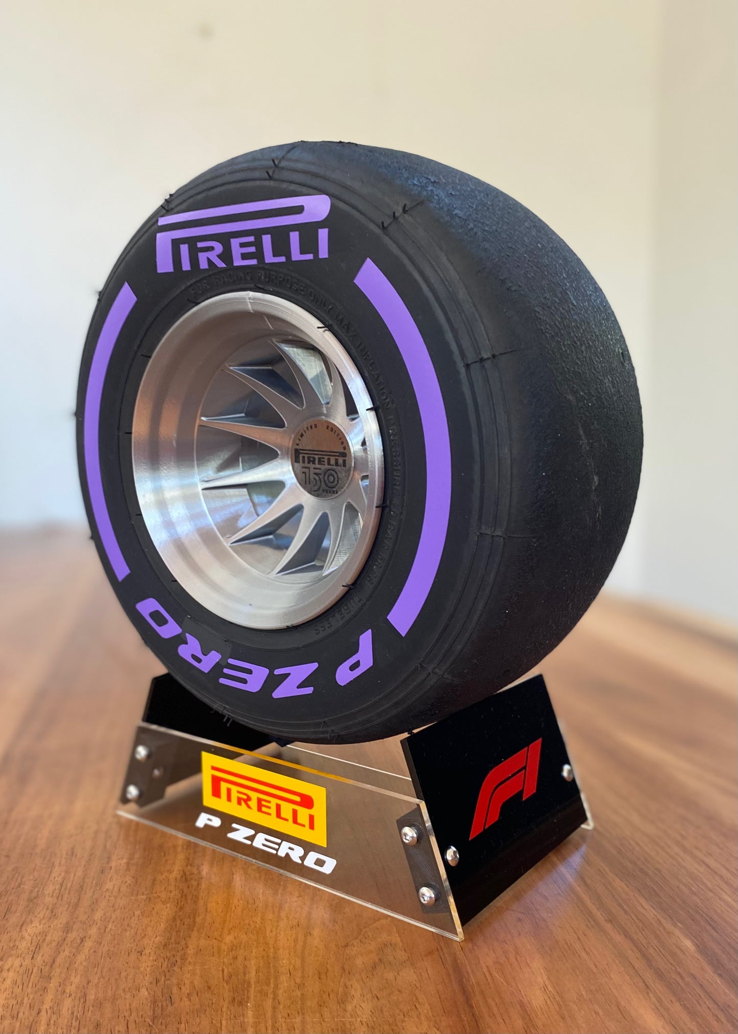 Pirelli Super Soft F1 Tyre with Stand