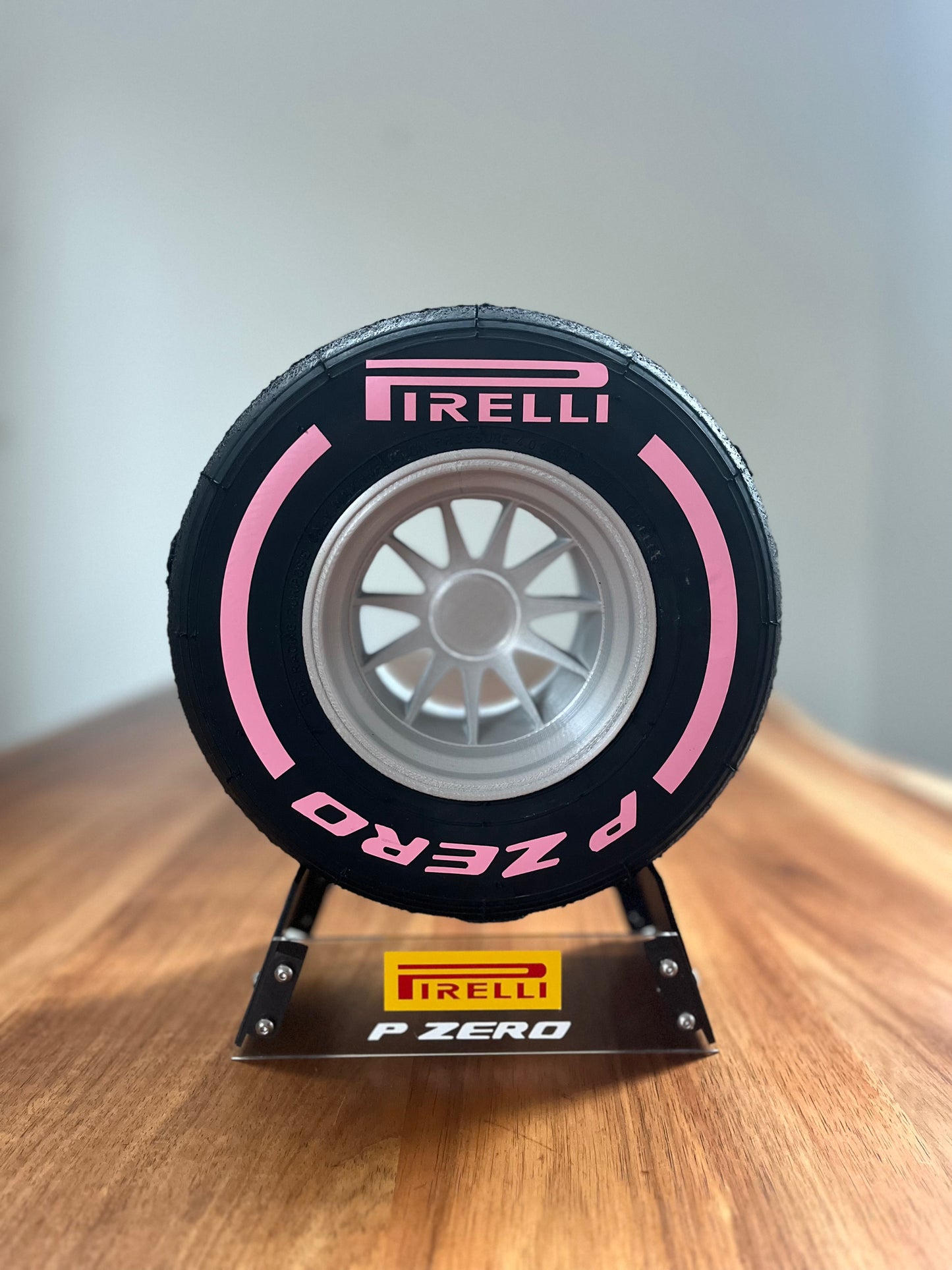 Pirelli Hyper Soft F1 Tyre with Stand