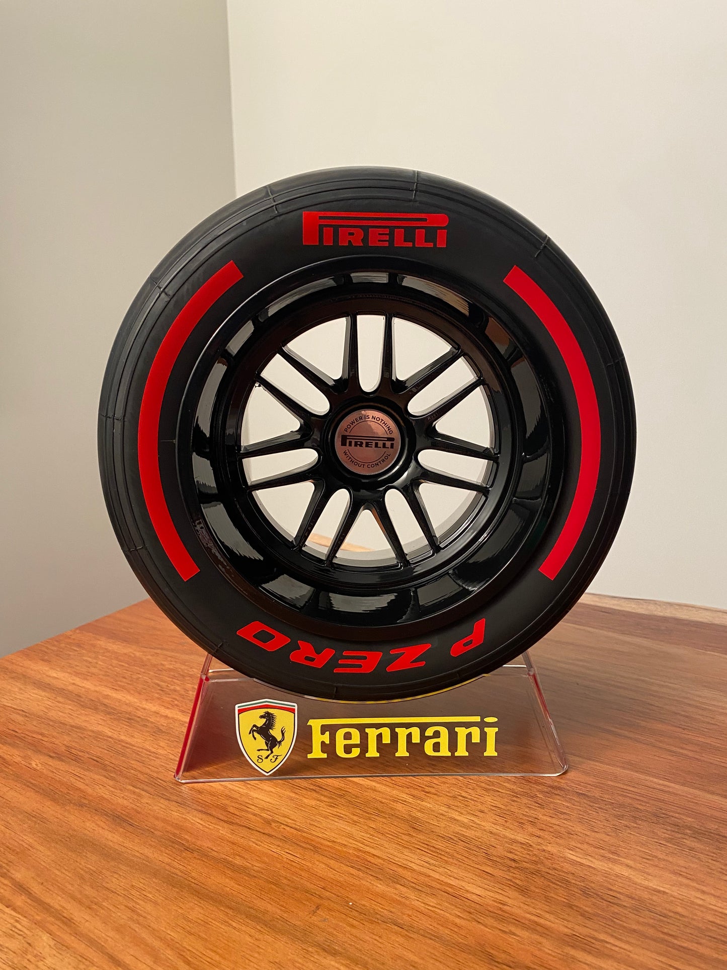 NEW 2025 - Pirelli Tyre with Leclerc Stand