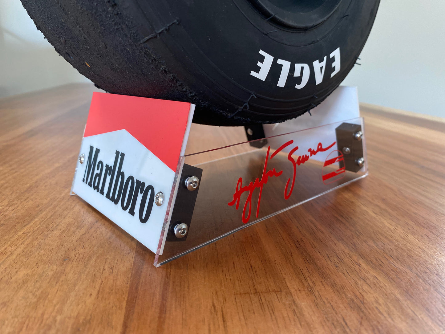 Ayrton Senna McLaren MP4/4 Limited Edition F1 Replica Wheel and Stand