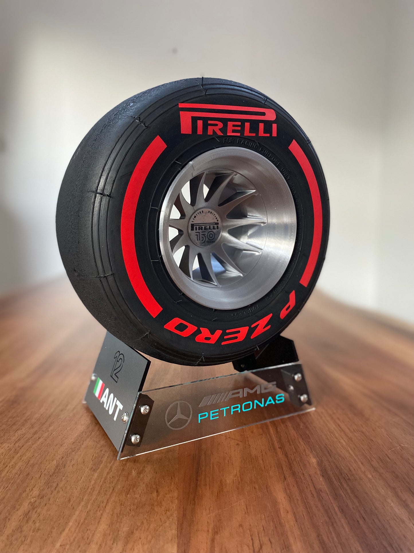 Kimi Antonelli (Mercedes) - F1 Tyre with Stand
