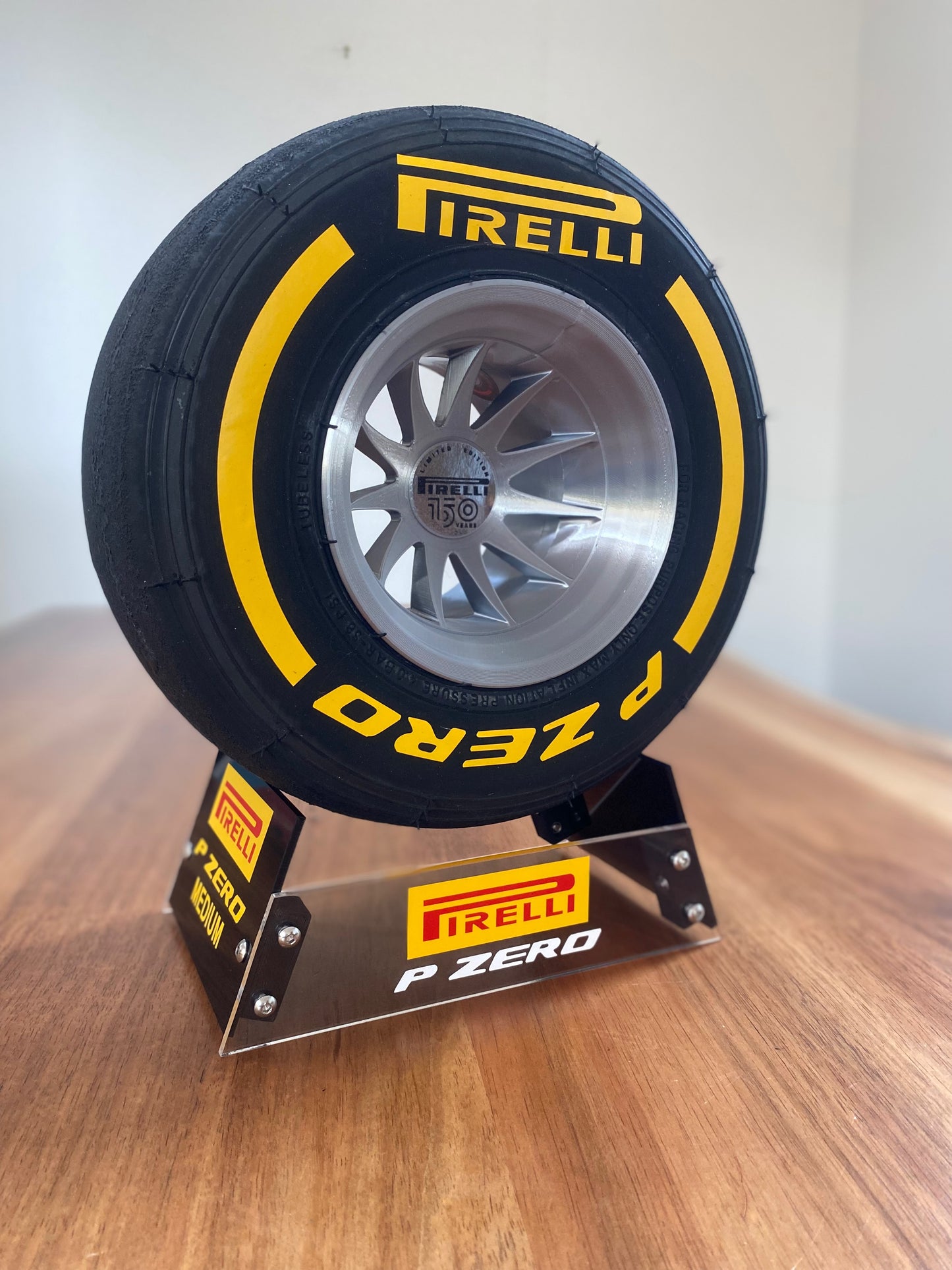 Pirelli Medium F1 Tyre with Stand
