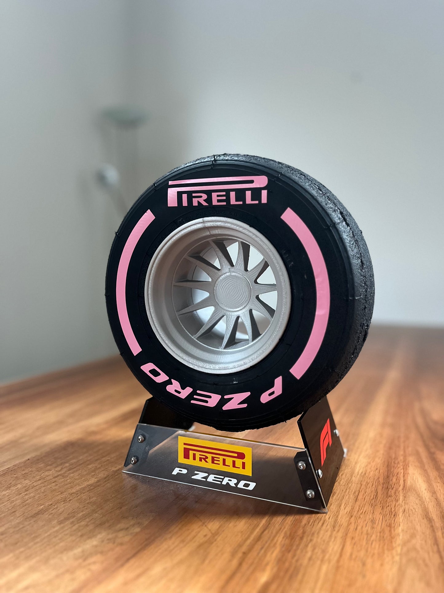 Pirelli Hyper Soft F1 Tyre with Stand