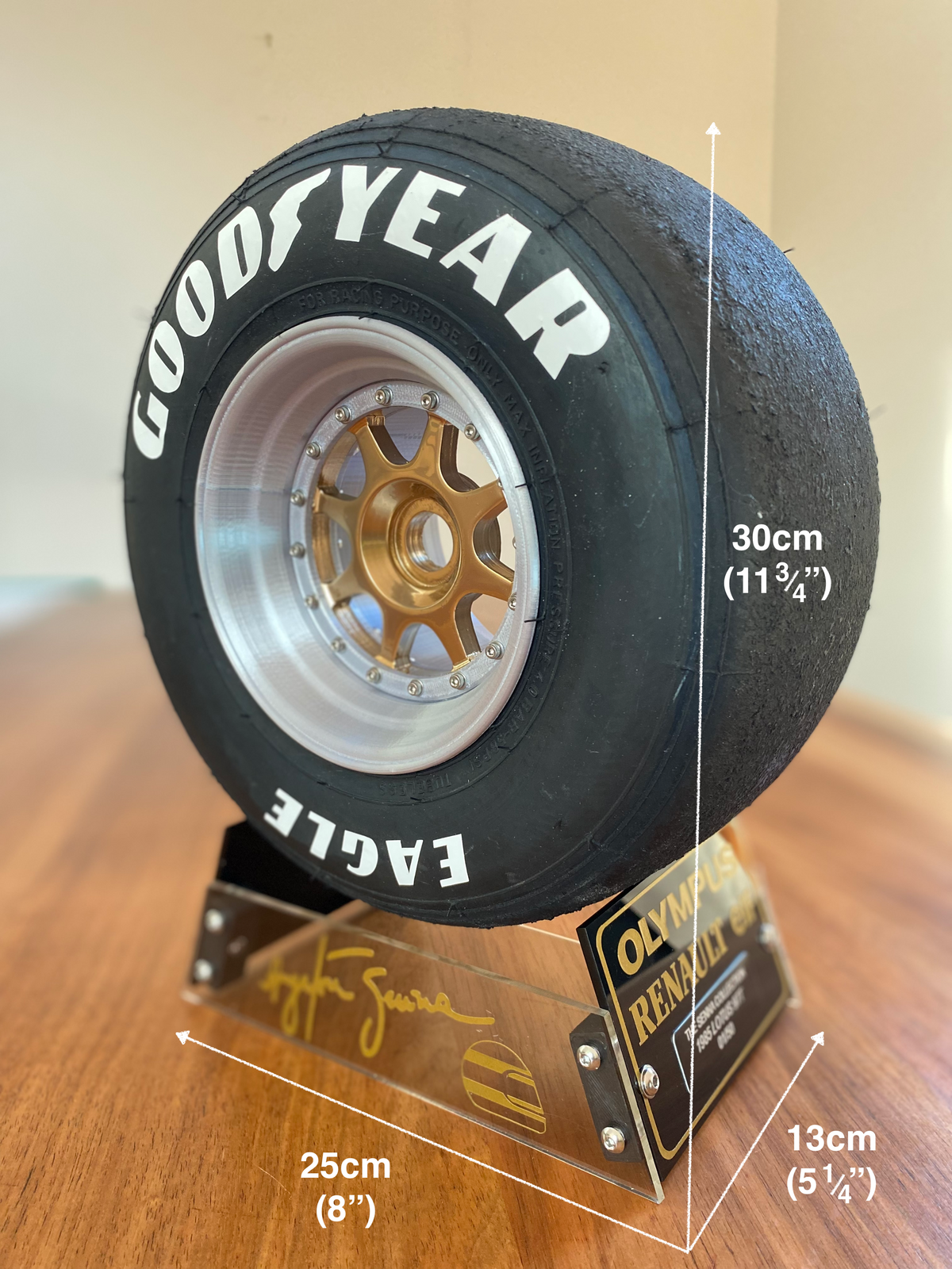 Ayrton Senna Lotus 97T Limited Edition F1 Replica Wheel and Stand ...