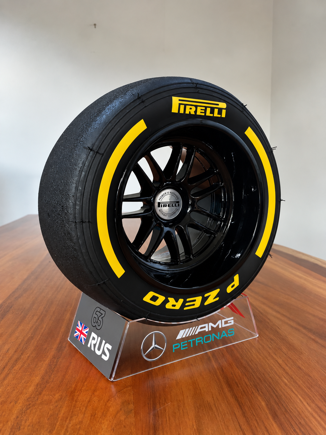 NEW 2025 - Pirelli Tyre with Russell Stand