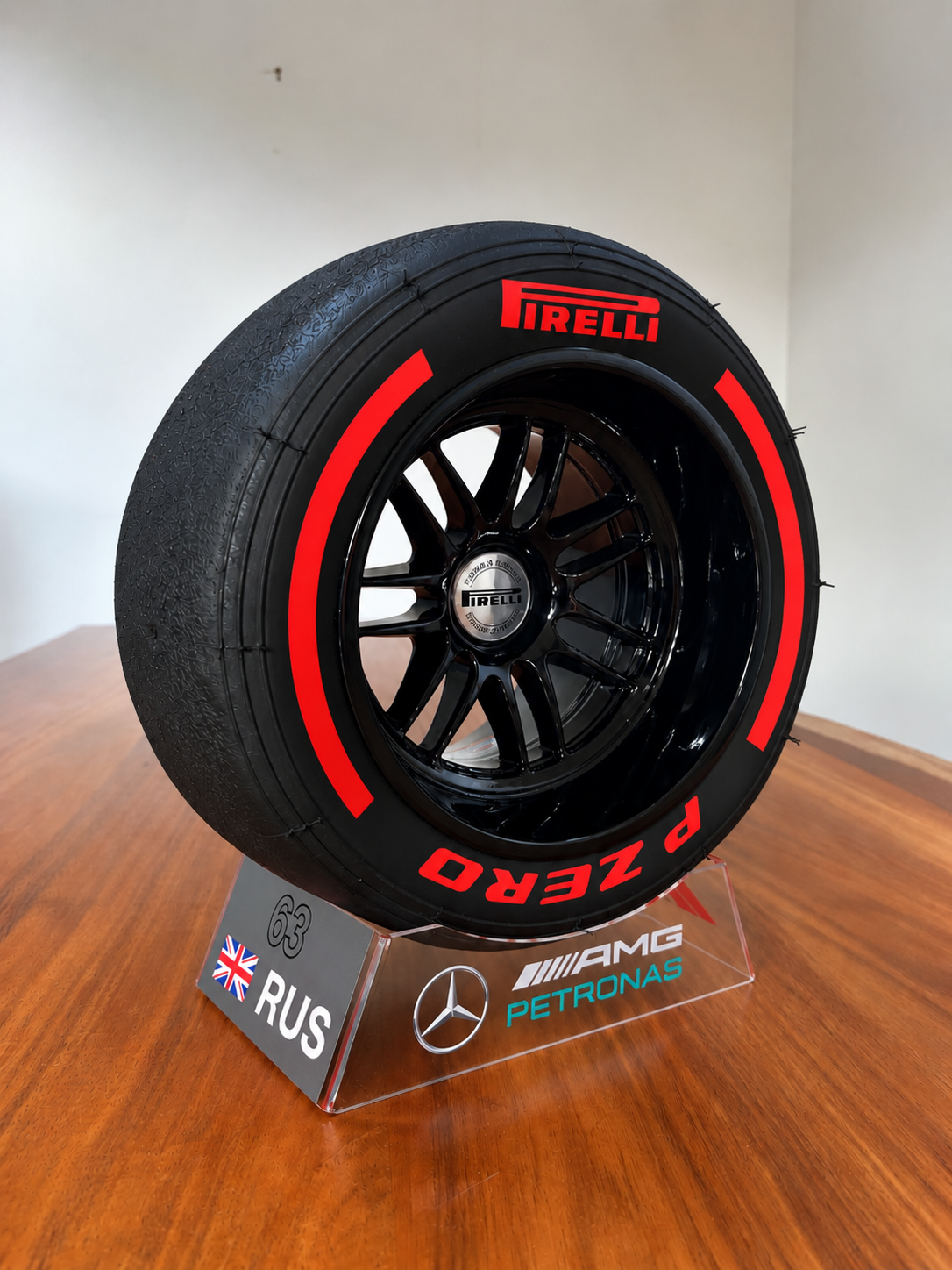 NEW 2025 - Pirelli Tyre with Russell Stand